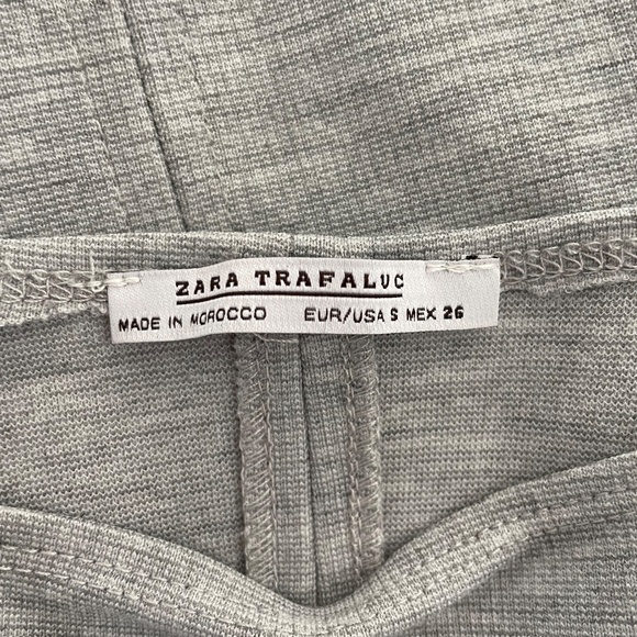 Zara Tight Fitting Grey Tank Dress - Knee Length - Picture 3 of 3